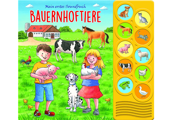 10-Button-Soundbuch - Bauernhoftiere