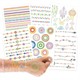 100 Kindertattoos Metallic - Schmuckelemente - Set 7
