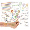 100 Kindertattoos Metallic - Schmuckelemente - Set 7