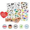 100 Kindertattoos zum Aufkleben – Dinosaurier