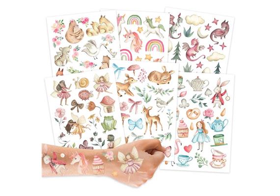 100 Kindertattoos zum Aufkleben – Fabelwesen und Märchen