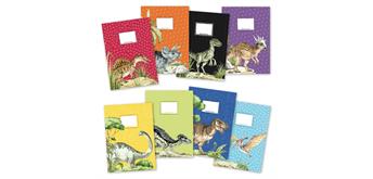 8 Papierheftumschläge A4 DIN Welt der Dino