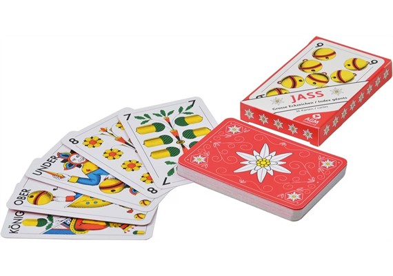 AGM OPTI-Jasskarten Edelweiss mit extra grossen Zahlen