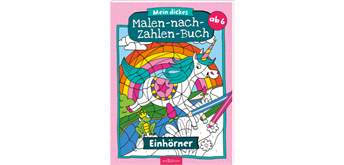 Ars Edition - Dickes Malen-nach-Zahlen-Buch Einhörner