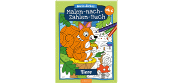 Ars Edition - Dickes Malen-nach-Zahlen-Buch Tiere