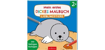 arsEdition Mein erstes dickes Malbuch Lieblingstiere