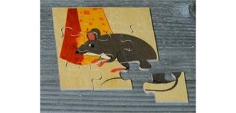 Atelier Fischer 6010 Puzzle Haustiere 9-teilig - Maus