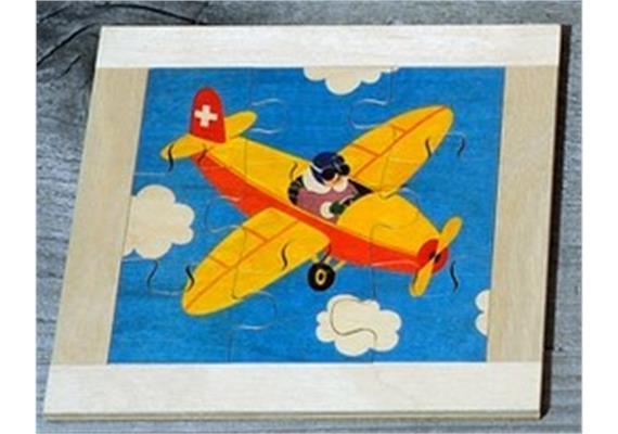 Atelier Fischer 6012 Puzzle Fahrzeuge 9-teilig Flugzeug