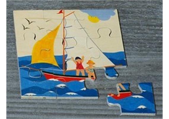 Atelier Fischer 6012 Puzzle Fahrzeuge 9-teilig Segelschiff