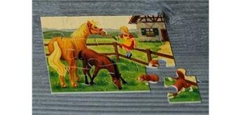 Atelier Fischer 6021 Puzzle Bauernhof 12-teilig Pferde