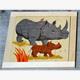 Atelier Fischer 6030 Puzzle Wildtiere 16-teilig- Nashorn