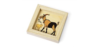 Atelier Fischer 9105D Geduldspiel Bauernhoftiere Ziege