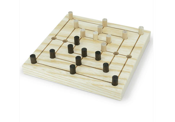 Atelier Passage 309-0611 Mühlespiel schwarz-weiss