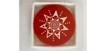 Atelier Radscha Carrom Striker Turnier - 41,7 mm; 15 gr. 1 Stück assortiert Rot