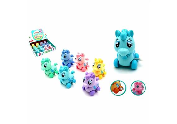 Aufzieh Spielzeug Lovely Happy Pony 6-fach sortiert