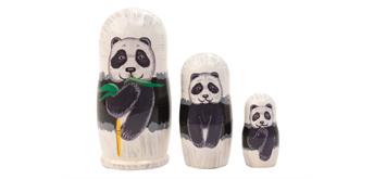 Babuschka Panda 3 Stück, 8.9 cm