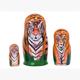 Babuschka Tiger 3 Stück, 8.9 cm