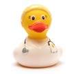 Badeente Ärztin - blond - Gummiente | Bild 3