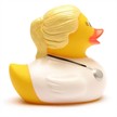 Badeente Ärztin - blond - Gummiente | Bild 4