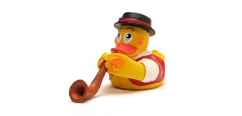 Badeente Alphornbläser - Schweiz