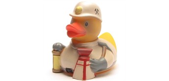 Badeente Bergmann "Glück auf" - Gummiente