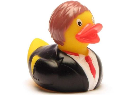 Badeente Bräutigam - Gummiente