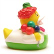 Badeente Clown Gummiente | Bild 2