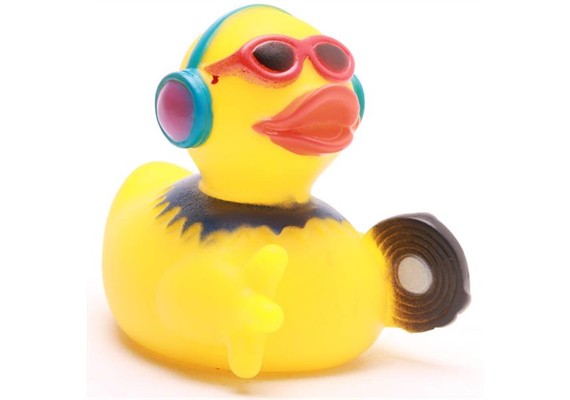 Badeente Discjockey - Gummiente DJ