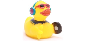 Badeente Discjockey - Gummiente DJ