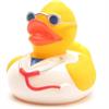 Badeente Doktor mit Brille - Gummiente
