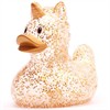 Badeente Einhorn Quietschente Gliter gold