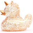 Badeente Einhorn Quietschente Gliter gold | Bild 4