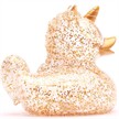 Badeente Einhorn Quietschente Gliter gold | Bild 2
