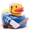 Badeente Eishockey blau