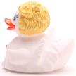 Badeente Engel mit blondem Haar - Gummiente | Bild 4