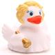 Badeente Engel mit blondem Haar - Gummiente
