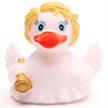 Badeente Engel mit blondem Haar - Gummiente | Bild 3