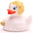 Badeente Engel mit blondem Haar - Gummiente | Bild 5