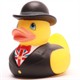 Badeente English Gentleman - 7,5 cm - Gummiente