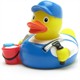 Badeente Fensterputzer - Gummiente