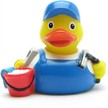 Badeente Fensterputzer - Gummiente | Bild 3