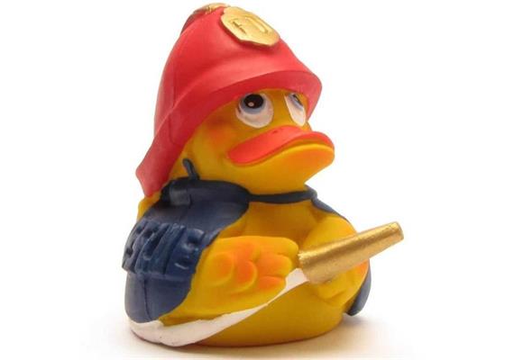 Badeente Feuerwehrmann - Gummiente