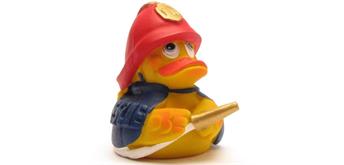 Badeente Feuerwehrmann - Gummiente