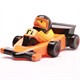 Badeente Formel 1 - orange - Gummiente