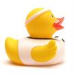 Badeente Fussballer (weiss) - Gummiente | Bild 2