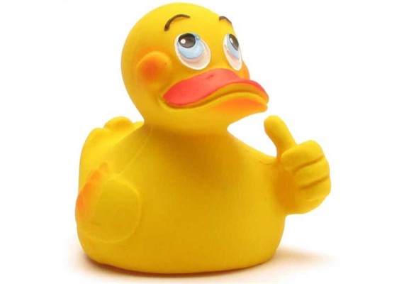 Badeente Gefällt mir - Gummiente