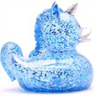 Badeente Glitzer Einhorn blau Quietscheente | Bild 2