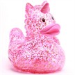 Badeente Glitzer Einhorn pink Quietscheente | Bild 5
