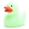 Badeente Glow in the Dark - grün - Gummiente