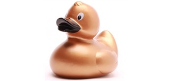 Badeente gold